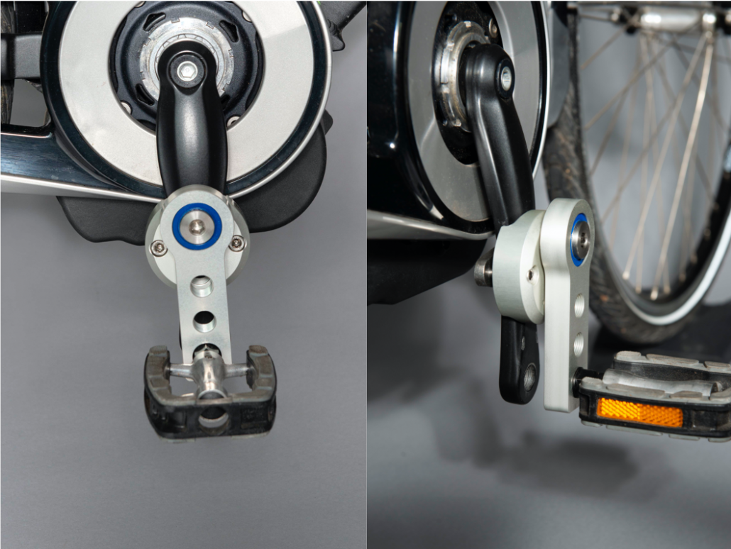 ROM-Pedaal je fiets helpt bij een beperkte kniebuiging.