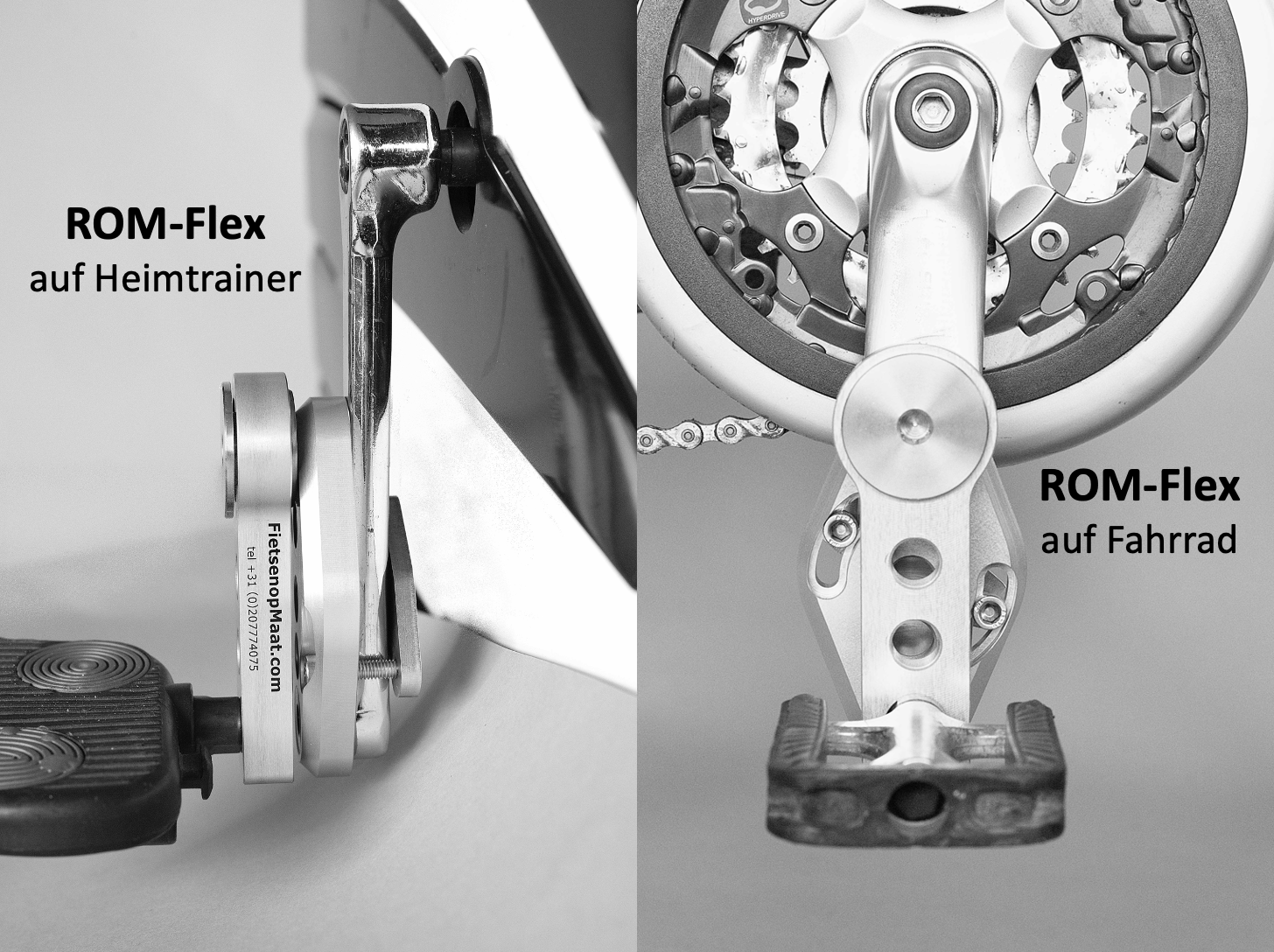 ROM-Flex auf Heimtrainer und Fahrrad